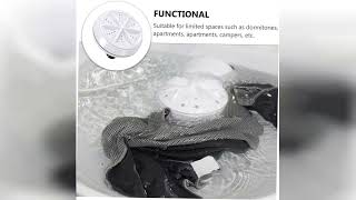 Review: Housoutil Portable Mini Washing Machine for Travel Compact Washer High Function Lightw...