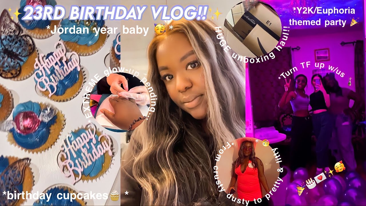 23rd Birthday Vlog - EXTREME Glow-up Transformation/Euphoria x Y2K Themed Party!! || Dani x Lex