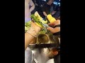 Live broadcast of street food specialties and fruit delicacies