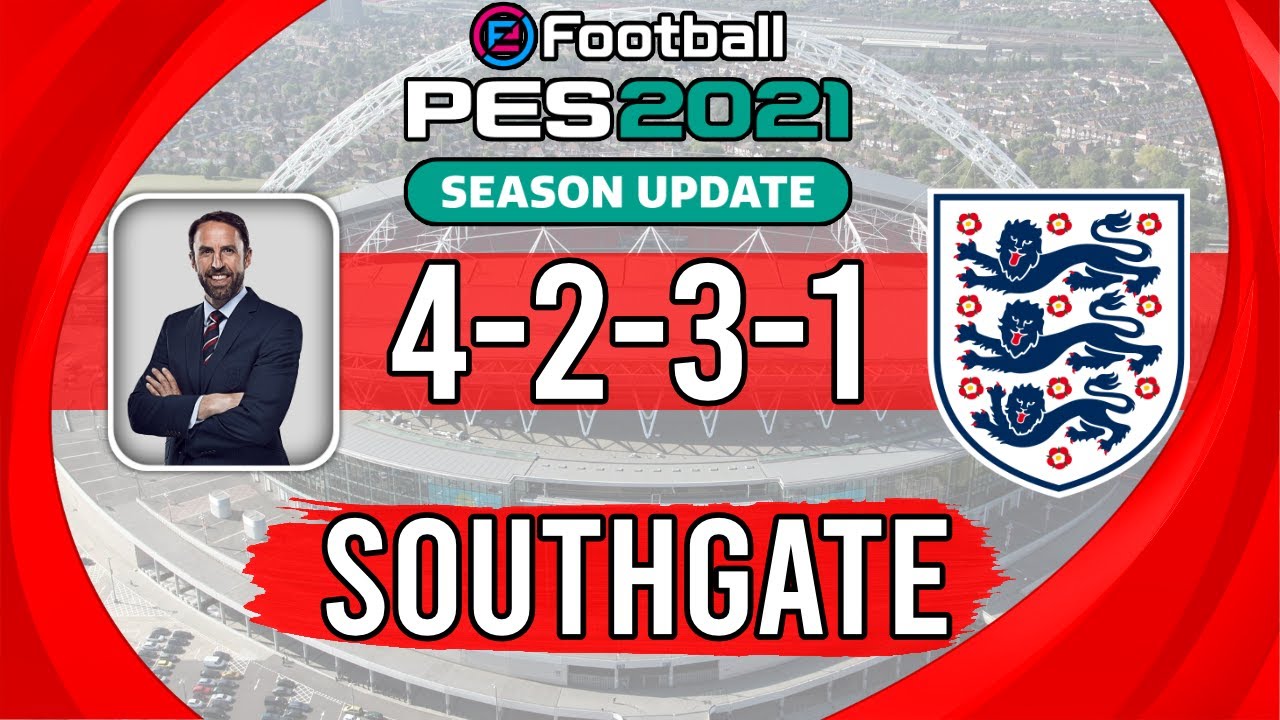 Recreate Gareth Southgate's England Tactics in PES 2021 | 4-2-3-1