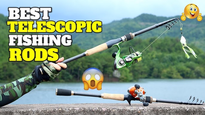 Sougayilang Telescopic Fishing Rod Reel Combos with Carbon Fiber Fishing Pole Spinning Reels and Fishing Accessories for Travel Ocean Saltwater