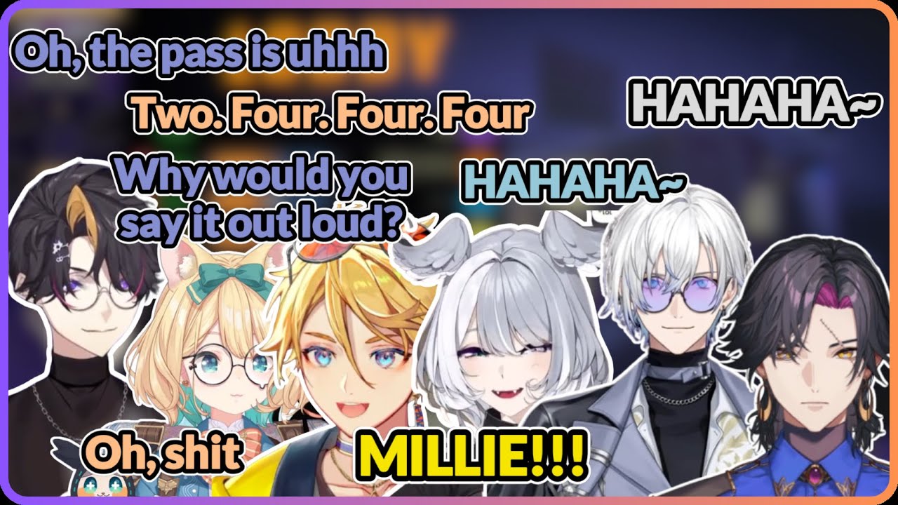 Their reaction when Millie casually leaked their game password😭