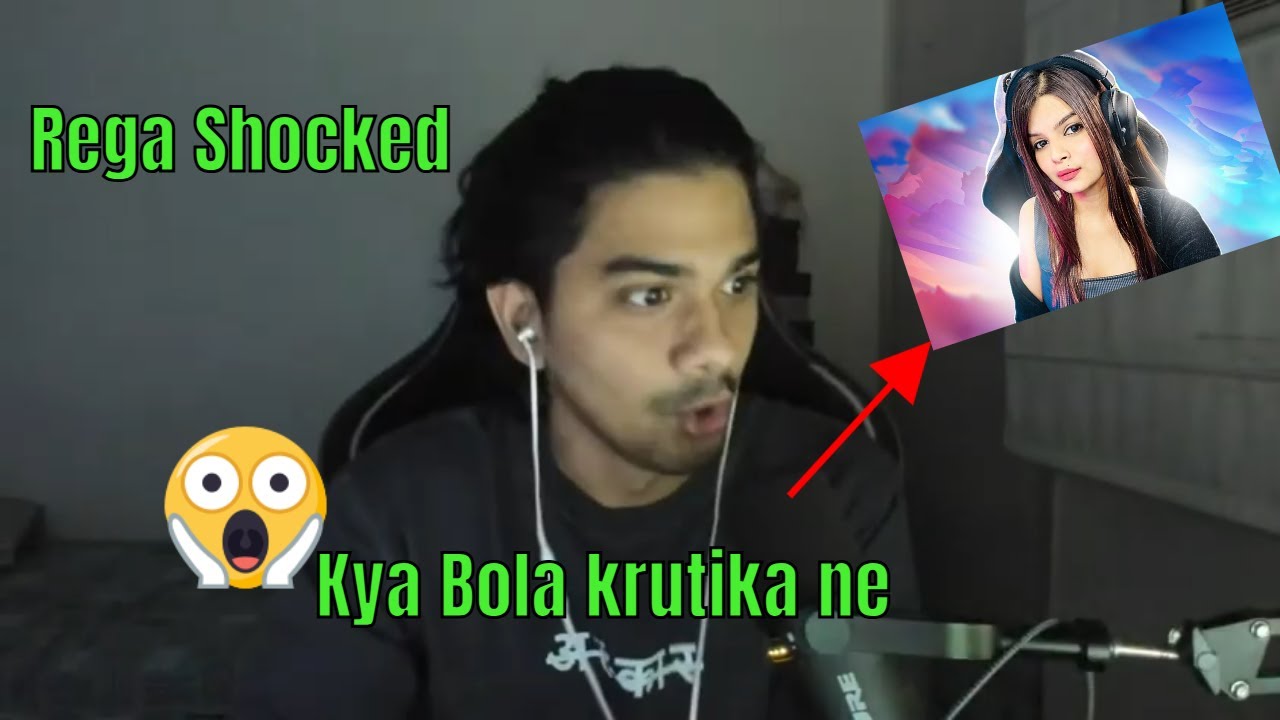 Regaltos Krutika Funny reaction | Krutika Reaction on boys streamer ...