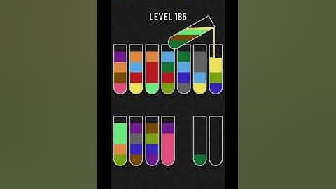 Water sort puzzle level 185