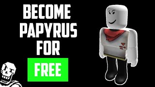 How To Be Papyrus From Undertale In Roblox For Free Android Ios Laptop Pc Youtube - papyrus t shirt roblox