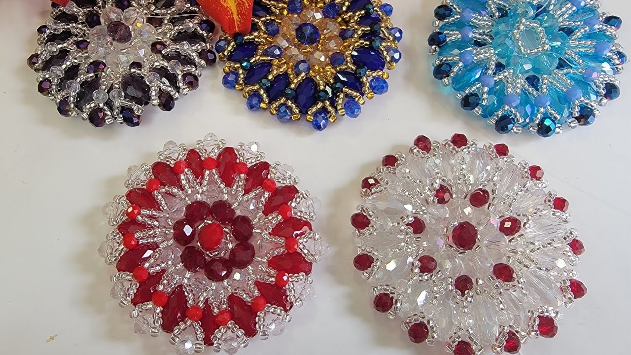 🟣 Cómo hacer unos hermosos lazos con mostacillas y cristales, rápido y fácil.