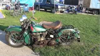 Hunting harley's, 1941 FL Knucklehead original paint factory two tone