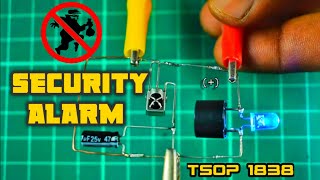 Security Alarm Based on IR Sensor | Proximity Sensor | TSOP 1838 | Long Range Detection.
