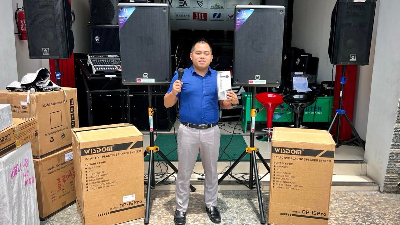 Wisdom Dp15 Pro satuSet dan Mic AUDIX OM2 kirim ke pamekasan madura