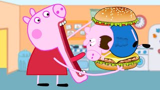 Peppa Pig VS George - Fat vs Skinny - Peppa Pig X Roblox Funny Animation