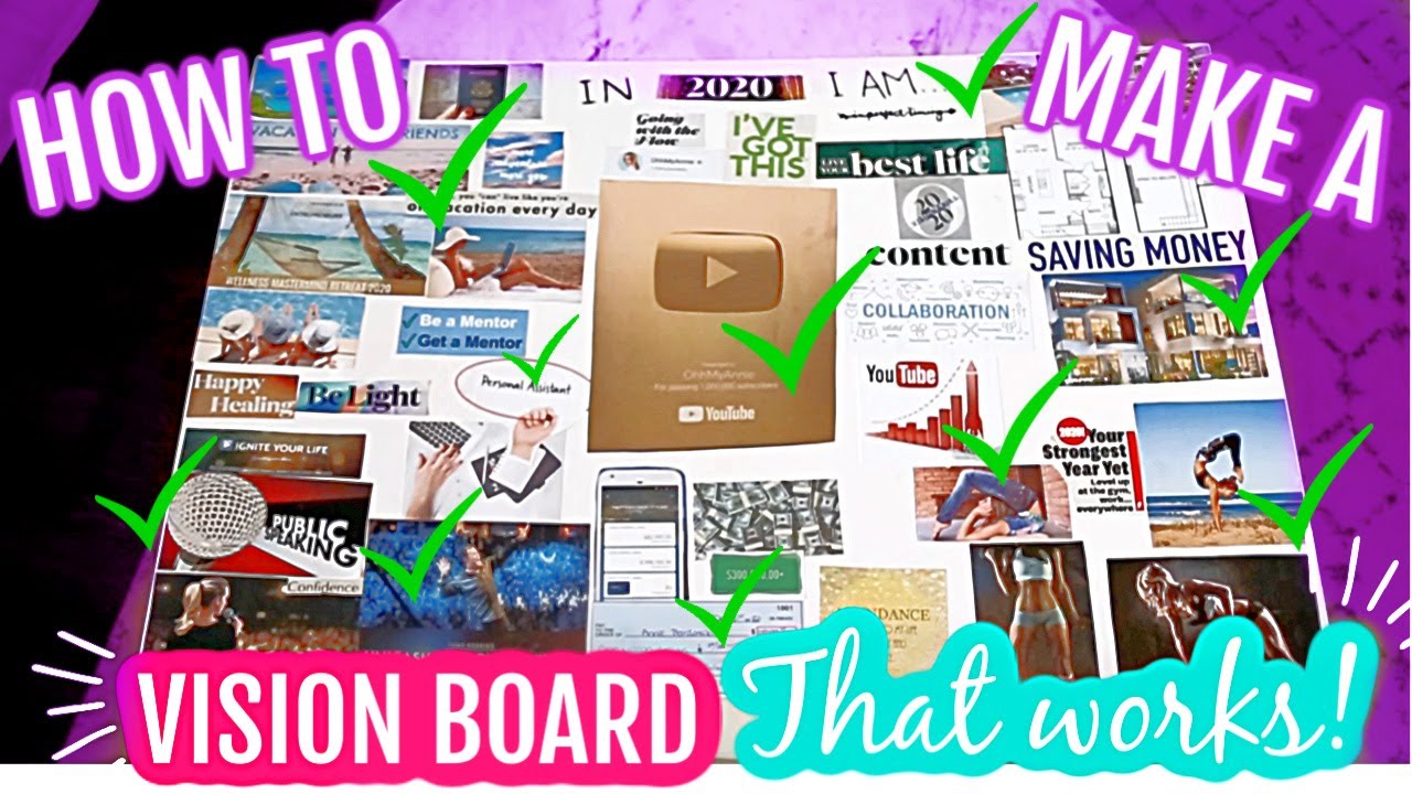 How To Make A Vision Board That REALLY Works! | The BEST Tips For ...