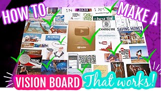 How To Make A Vision Board That REALLY Works! | The BEST Tips For Manifesting Your 2020 Vision Board