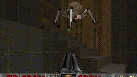 Doom 2 - Arachnotron stuck on the stairs