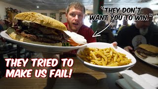 MADE TO FAIL! | RESTAURANT DIDN'T WANT US TO WIN | TRIPLE LINNY BURGER