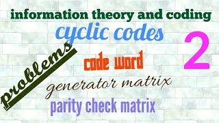 Cyclic codes part 2