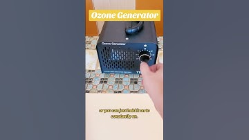 Using an ozone generator to get rid of smells