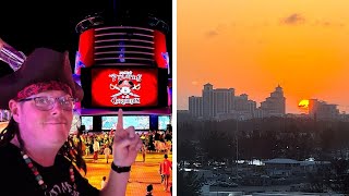 I Sat in a Chair MADE  of SHELLS in Nassau and Pirate Night on the Disney Dream