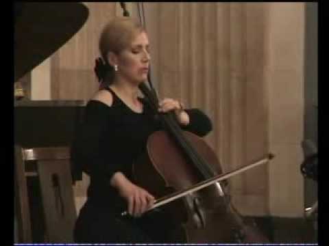 J.Brahms  sonate e-moll  1.mov. Sanja Jancic-cello  Aurelie Tremblay-piano