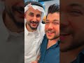 نجم منتخبنا ايمن حسيبن بالعگال بحفل افتتاح مطعمه الجديد مع الاعلامي احمد زكي
