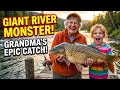 The Huge Fish Surprise! Grandma and Granddaughter’s Joyful River Catch 🐟✨