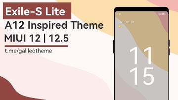 Android 12 Theme for MIUI 12.5 | Exile S