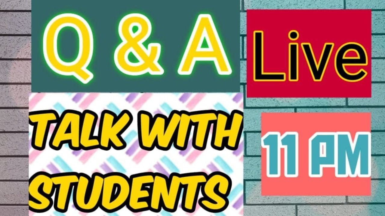 QUESTION & ANSWER | STUDENTS QUERY | LIVE STUDY | RITESH GIRI | - YouTube