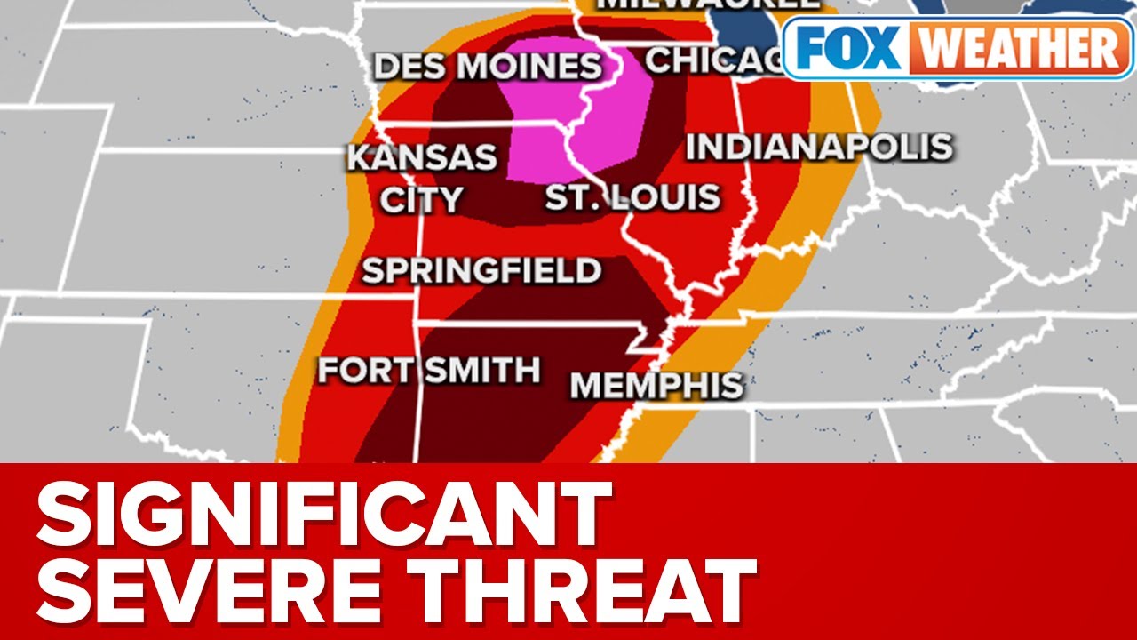 Central U.S. Once Again Under Severe Weather Threat on Tuesday | Strong Tornadoes Possible