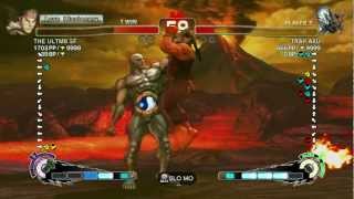 How to win against a scrub in a laggy game! - SUPER STREET FIGHTER 4 AE Ver.2012 [720P]