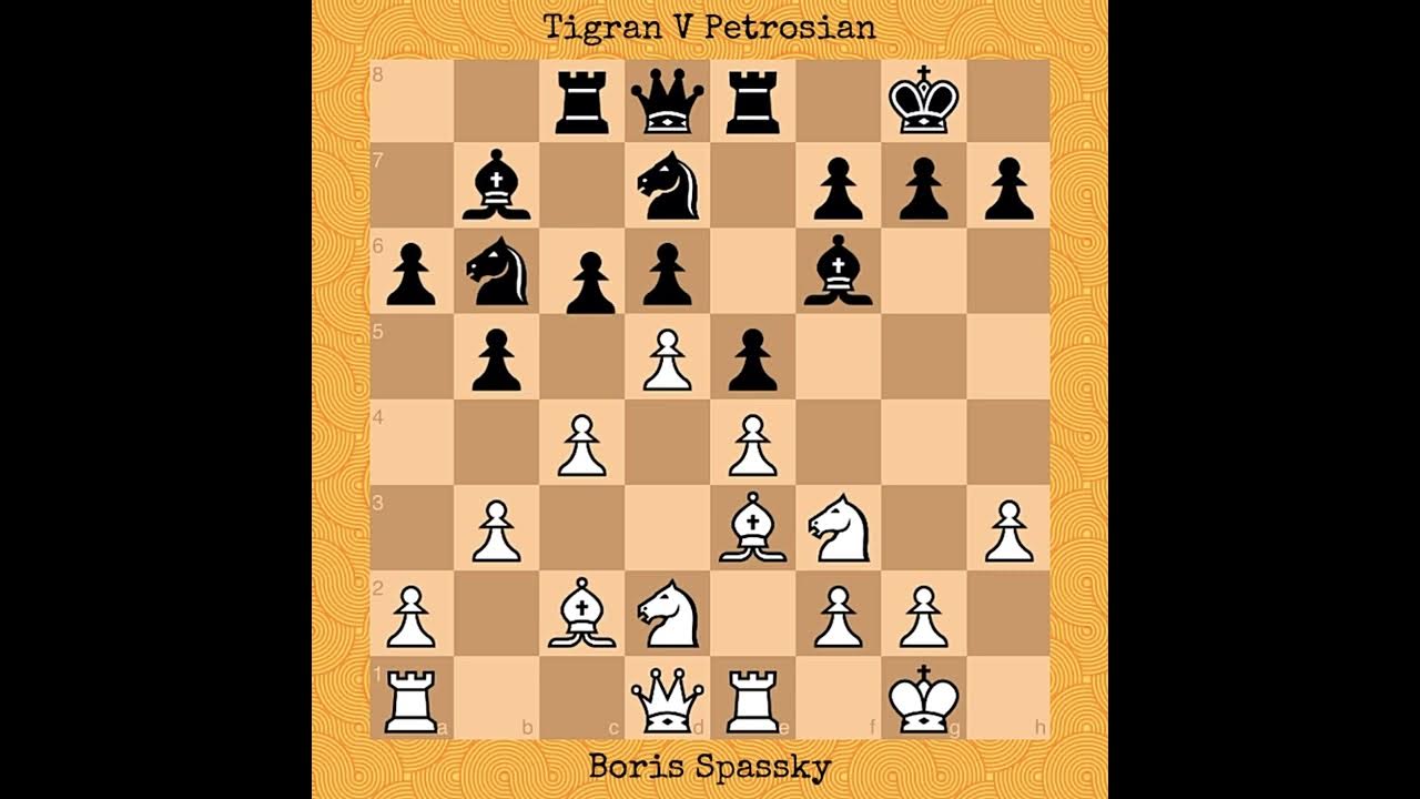 Boris Spassky vs Tigran V Petrosian  World Championship Match, 1969 #chess  #chessgame 