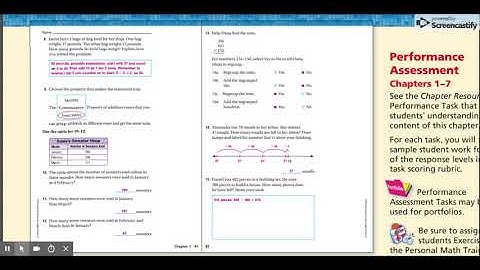 3rd Grade Go Math: Chapter 1 Review Answers