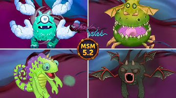 Shadow Islet - All Monsters Sounds & Animations (My Singing Monsters)