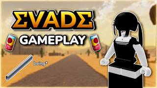 Evade chill gameplay (wholesome server O.O )| dessert bus, Garden |#9