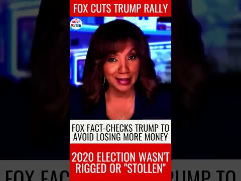 Fox cuts away from Trump rally speech to fact check him to avoid further lawsuits