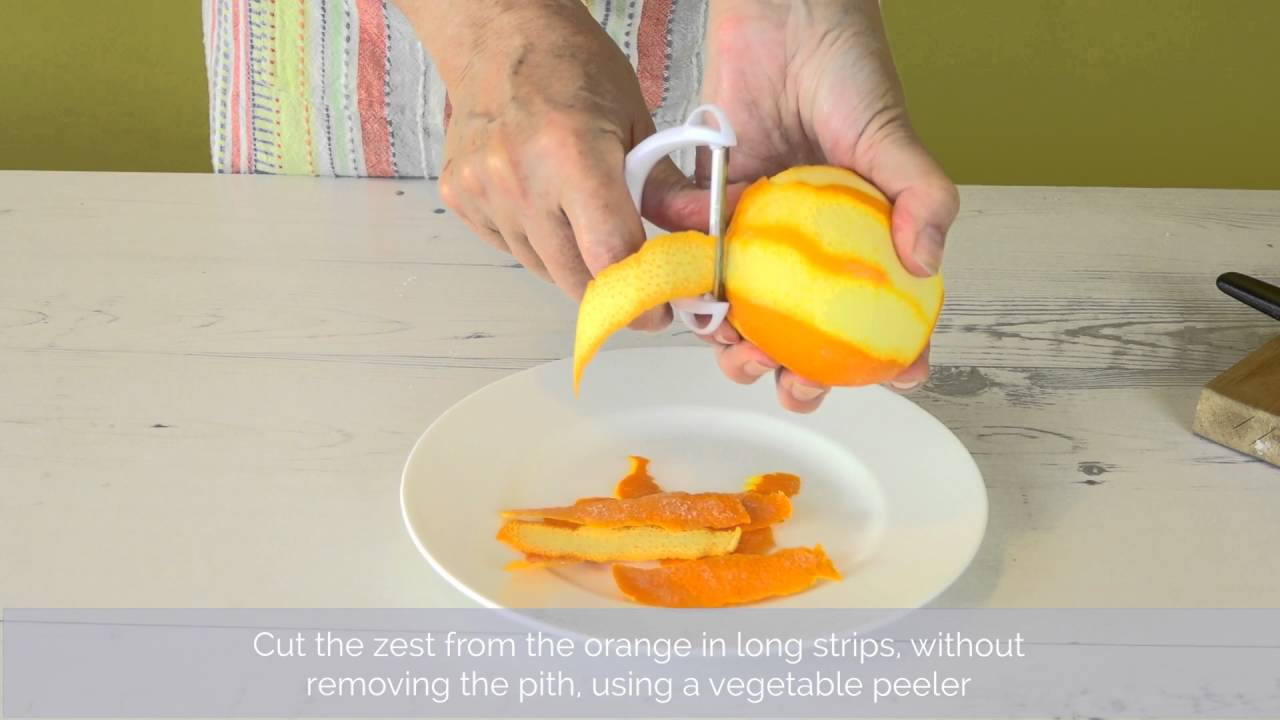 How to make orange zest 