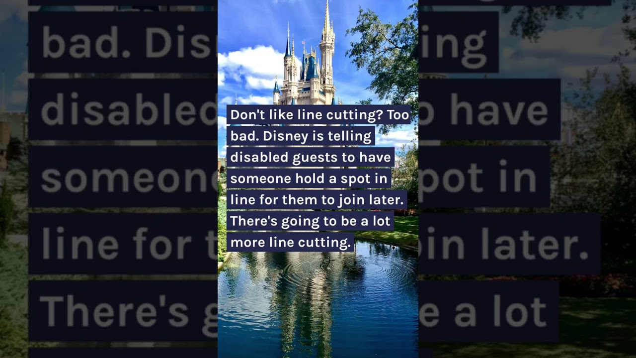 Without DAS it’s all Disney endorsed line cutting 