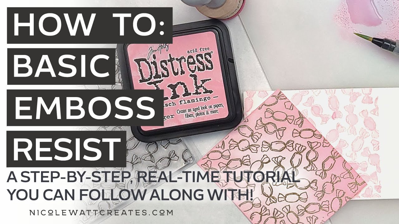 How to: Basic Emboss Resist | Card Making, Mixed Media & Craft ...