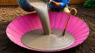 Amazing Creations from Cement and Umbrella for Your Garden - DIY Garden Decorations