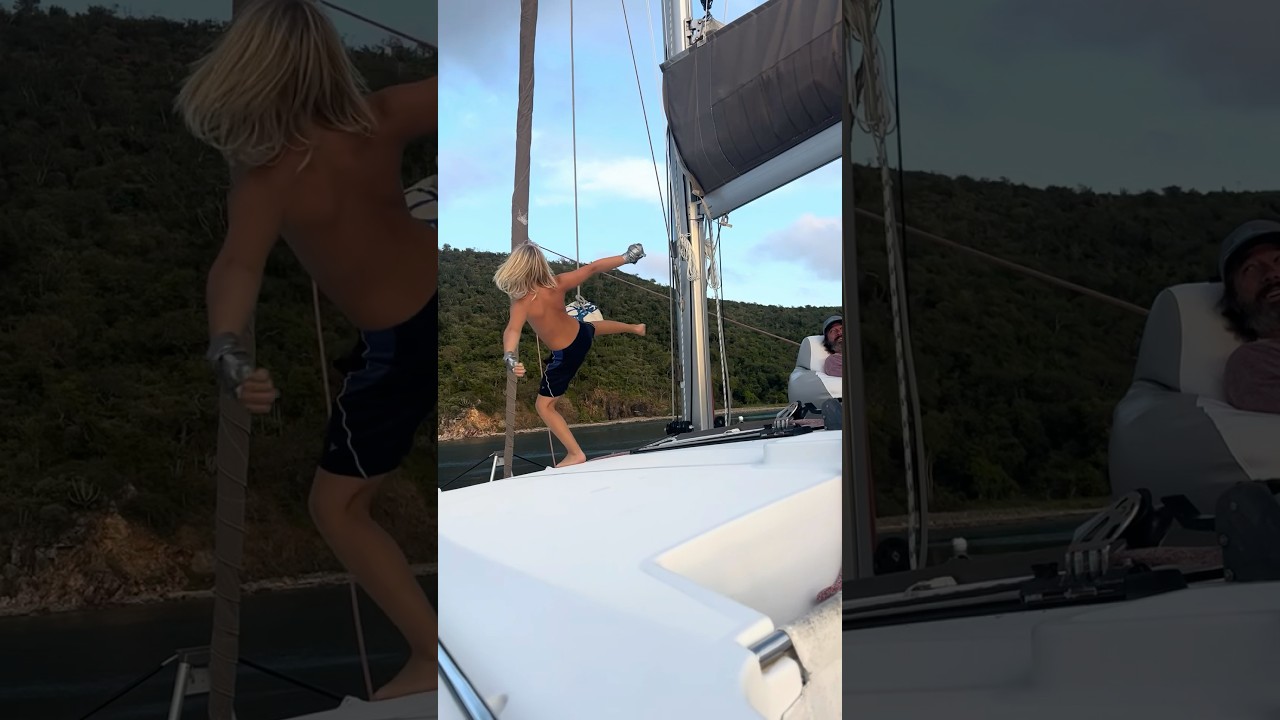 When You Live on a Boat… You Improvise 😂🥊