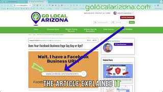 Customize Your Facebook Business Page URL