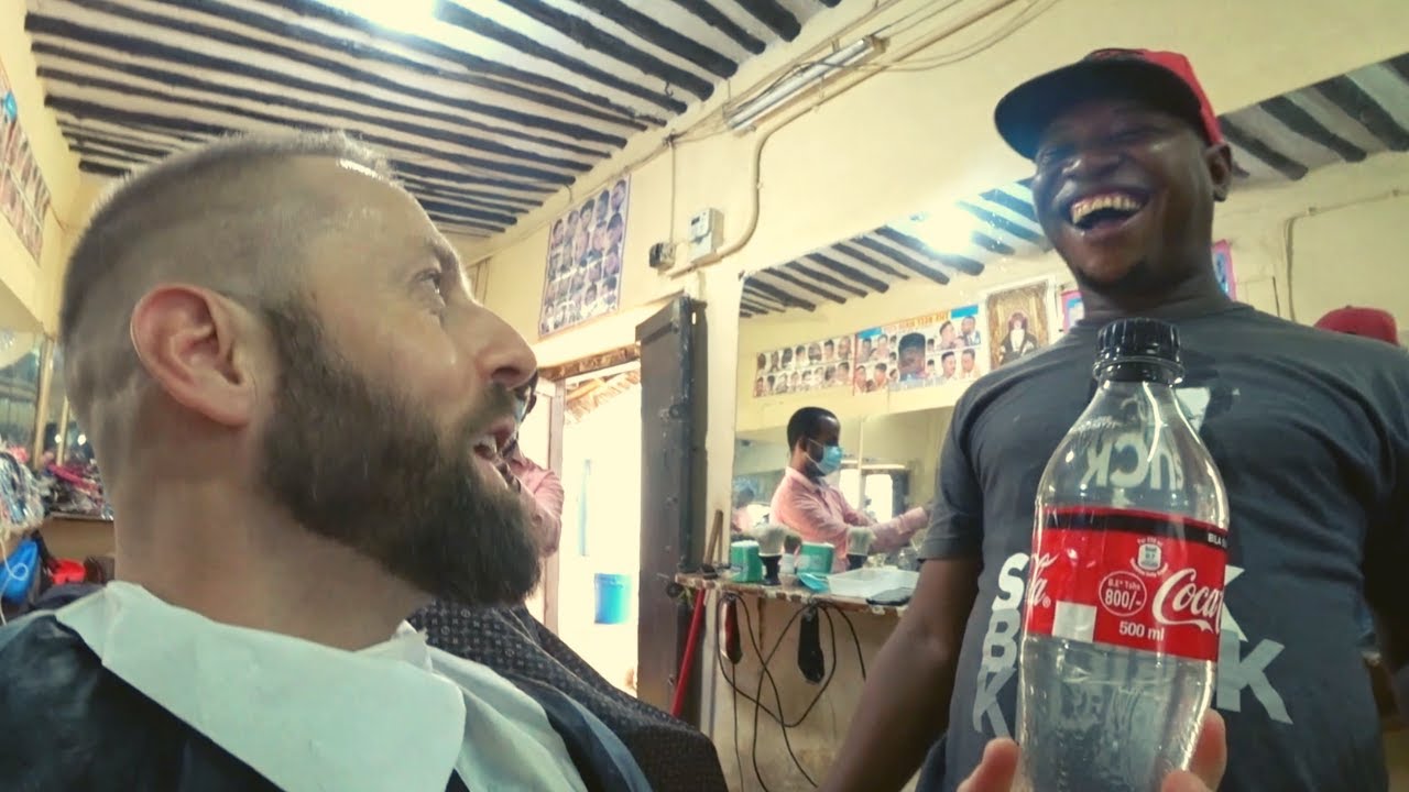 ⁣$4 Ghetto Barbershop Zanzibar 🇹🇿