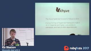 Rubyfuza 2017: Kir Shatrov - Monorails: deal with it Rubyfuza 2017 Brad Kingon Hacking With Ruby