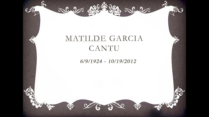 Happy Mother's Day | Remembering Grandma Matilde