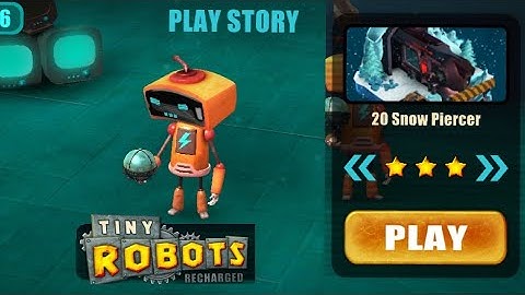 Tiny Robots Recharged | Play Story | Level 20 | Snow Piercer