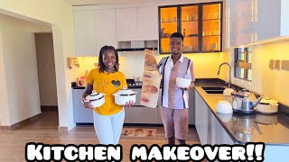 OMG 😱 I Surprised My Wife with a Modern Kitchen Makeover… Beautiful Utensils for Our Display Unit