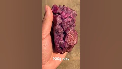 Ruby thô ô kính chất màu đẹp Lên kệ cắt mài tạc vip #gems #daquy #love