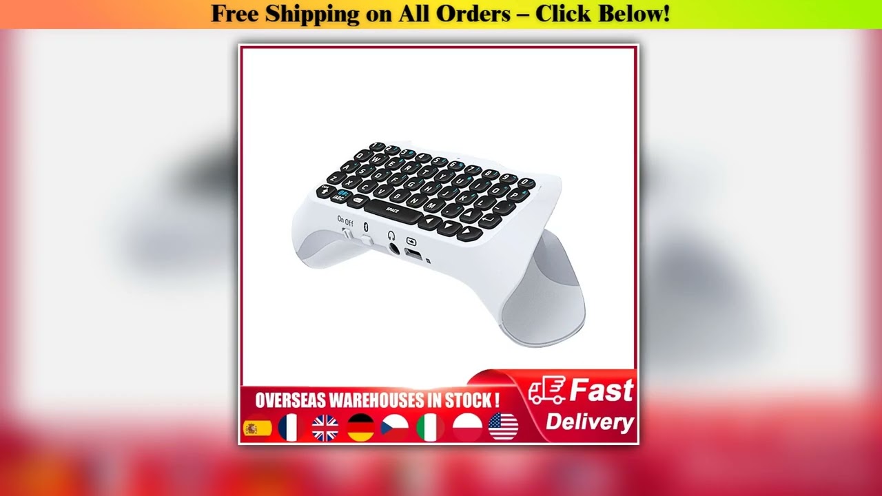 35mm Gaming Wireless Keyboard 30 Controller Pad for Sony PS5 DualSense Gamepad Mount Mini Keypad Bu