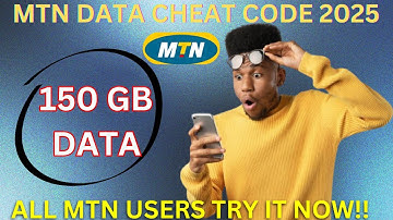 Top 1 MTN Data Cheat Code 2025 ( Get 150 GB Now) Dail....