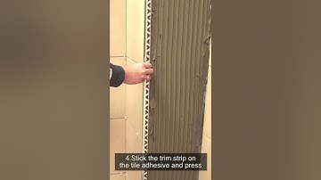 How to install round shaped tile edge trim?