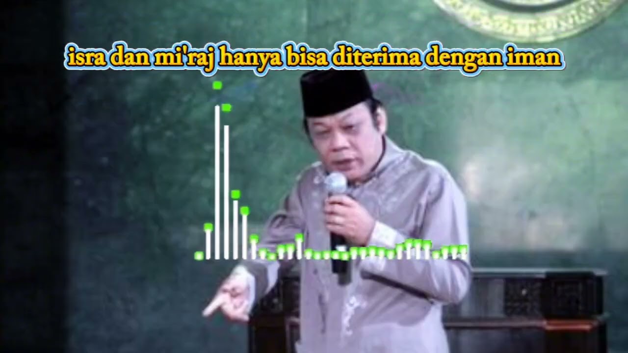 KH. ZAINUDDIN MZ. Isra dan mi'raj hanya bisa diterima dengan iman