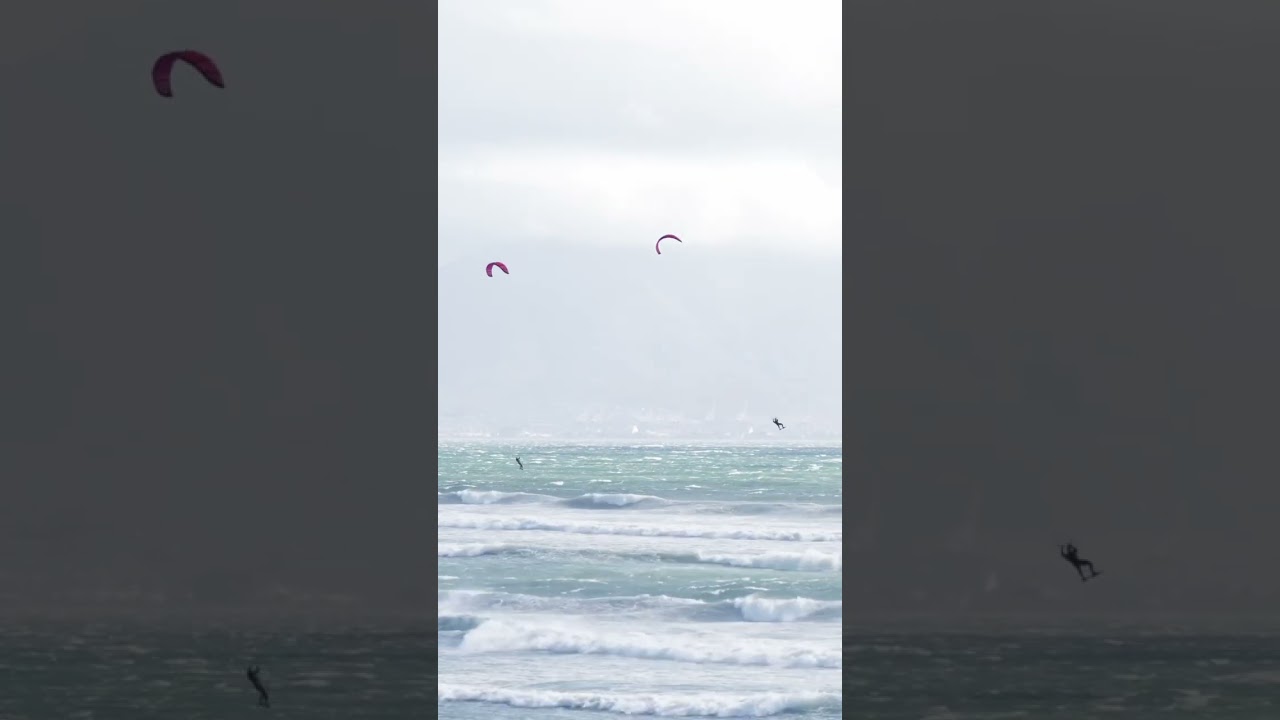 Insane Kitesurfing. Perfect back to back double loops!